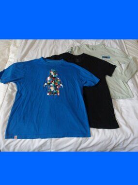 3pcs*Lego*Maui and Sons*Polo - 3 Piece Shirt Lot Short & Long Sleeve Set Medium